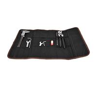 Support de Pochette Multifonction, Sac de Rangement Enroulable, Organisateur d'outils Professionnel Durable pour Outils à Main réparant Les Amateurs de Bricolage Noir Rouge Bleu (Noire)