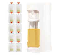 Support de pochette sans compression, pochettes réutilisables pour la nourriture des,Kit rechargeable de sachets alimentaires - Presse-purée portatif créatif de Station de compression, fabricant de p