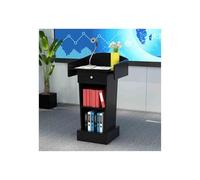 Support de podium blanc pour églises et halls - Lutrin multifonction en bois de haute qualité pour événements et cérémonies pour usage professionnel
