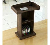 Support De Podium En Bois Avec Étagère De Rangement Et Tiroirs, Pupitre Sur Pied Pour Haut-Parleurs, Idéal Pour Les Conférences, Les Auditoriums, Les Présentations Et Les Prises De Parole En Public