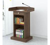 Support De Podium En Bois Avec Étagère De Rangement Et Tiroirs, Pupitre Sur Pied Pour Haut-Parleurs, Idéal Pour Les Conférences, Les Auditoriums, Les Présentations Et Les Prises De Parole En Public