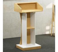 Support de podium en bois avec Sto - Lutrin pour bureau, église, école, conférence, restaurant - Assemblage facile, polyvalent et design