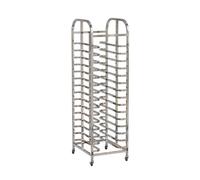 Support de poêle à pain en acier commercial, robuste et mobile avec roulettes verrouillables, support de vitesse pour boulangeries et cuisines professionnelles