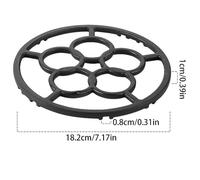 Support de Poêle à Wok en Fonte Support for wok sur cuisinière, support for wok, anneau de support en fonte, grille for brûleur à wok, support for poêle, réducteur d'air