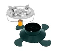 Support de poêle de camping - Base pour four à dos - Accessoires de pliage pour brûleur stable et compact pour trekking et excursions en extérieur réglables