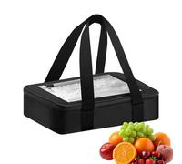 Support de poêle en aluminium - Sac alimentaire isotherme, récipient chaud et froid empilable | Porte-vaisselle Portable pliable, fourre-tout de Transport de repas pour fête pique-nique Barbecue range