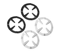 Support de Poêle Rond pour Plaque de Cuisson à Gaz, 4 Pièces en Fer | Réducteur Annulaire, Anti-dérapant et Résistant à L’usure, pour Casseroles Plus Petites à Maison