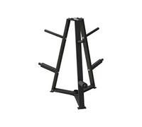 Support de poids pour plaques barre d'haltère - rack de rangement poids max. 300 Kg - acier noir