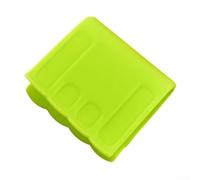 Support de poignée de poêle en silicone résistant à la chaleur antidérapant pliable pour four, micro-ondes, cuiseur vapeur au toucher, facile à nettoyer, rouge, vert, 8 x 7,8 cm, accessoire de cuisine