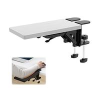 Support de poignet de bureau ergonomique - Accoudoir réglable pour soulager la douleur du coude - Installation facile, pas besoin de perceuse, rotation à 90 °, parfait pour le bureau à domicile et le