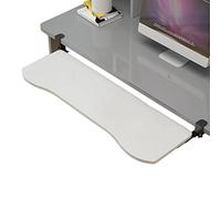 Support de poignet ergonomique réglable et plateau coulissant pour clavier - Extension de bureau à clipser pour un confort ultime, une productivité améliorée et un soulagement du stress