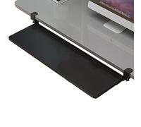 Support de poignet ergonomique réglable et plateau coulissant pour clavier - Extension de bureau à clipser pour améliorer la posture et améliorer la productivité