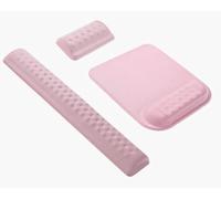 Support de Poignet pour Tapis de Souris/Clavier, Repose-Poignet en Mousse à Mémoire de Forme, Respectueux de la Peau, Protecteur de Poignet Antidérapant pour Bureau (Rose, Tapis de Souris)