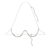 Support de poitrine en métal, accessoire de corps géométrique pour bikini et lingerie, robes de fête, One Size, Bois d'agar, Pas de gemme