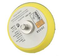 Support de polissage pour ponceuse pneumatique - Disque de ponçage avec crochet et boucle, filetage M6/M8, caoutchouc et métal (5,1 cm (M6))