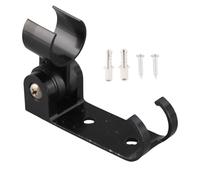 Support de pomme de douche mural en aluminium à espace réglable, accessoire de douche robuste et Durable pour salle de bain, finition noire mate