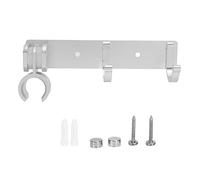 Support de pomme de douche réglable avec crochet, organisateur de rangement de bain mural, support de douche à main rotatif à 180 degrés en aluminium pour salle de bain familiale