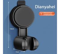 Support De Pomme De Douche,Support Mural À Ventouse 360 ° Support De Pomme De Douche Plaqué Réglable,Support Mural De Salle De Bains - Type Style 1 Black #A