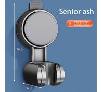 Support De Pomme De Douche,Support Mural À Ventouse 360 ° Support De Pomme De Douche Plaqué Réglable,Support Mural De Salle De Bains - Type Style 1 Grey #A