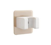 Support de pomme douche sans poinçon, étanche, réglable, poli, aspiration à main, Base support fortement adhésive Pour pomme de douche(White)