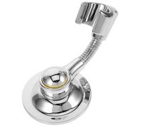 Support de Pommeau de Adhésif Abs Réglable Argenté pour Salle de Bain | Base à Forte Capacité, Installation sans Perçage, Design Classique All-match, pour Pommeau et Pulvérisateur