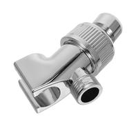 Support de Pommeau de Amovible à Angle Réglable | Acier Abs, Argenté, Se Fixe Entre Bras et Tête, Compatible Douchette à Main, Usage Salle de Bain