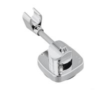 Support de pommeau de douche 125 x 70 mm, rotatif à 360° avec ventouse, poignée antidérapante, en plastique ABS antirouille, pour salle de bain (argent)