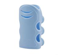 Support de pommeau de douche à angle réglable avec ventouse extra forte et double crochets de suspension pour baignoire (bleu)