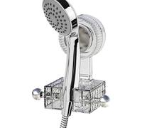 Support de pommeau de douche à ventouse | Dispositif de fixation et accessoires | Support de pommeau de douche portable amovible | Pour salle de bain et cuisine, mur de maison intérieur éponge loofah