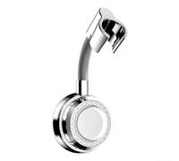 Support de pommeau de douche à ventouse réglable avec rotation à 720°, réutilisable, joint super résistant pour carrelage lisse, verre, métal, ABS et silicone, installation sans perçage, 10 x 10 x 5