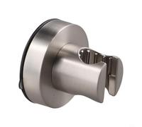 Support de pommeau de douche à ventouse sans perçage, angle réglable, forte aspiration pour carrelage, verre, marbre chromé (brossé)