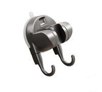 Support de pommeau de douche avec boîtier en ABS et système de fixation à ventouse avec angle réglable de 85 degrés pour un usage quotidien (gris)