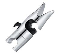 Support de pommeau de douche avec crochet pour barre coulissante, design élégant requin, réglable sur rail 18-25 mm, facile à installer, rotation 360°