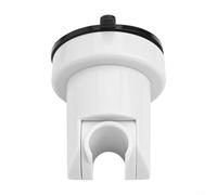 Support de pommeau de douche avec support mural amovible, matériau en plastique ABS et grande ventouse en silicone pour une fixation sûre sur les surfaces lisses de la salle de bain (blanc)