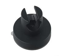 Support de pommeau de douche avec ventouse robuste compatible avec la plupart des pommeaux de douche et raccords de tuyaux flexibles (noir)