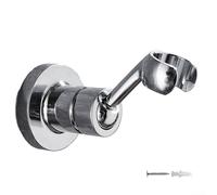 Support de pommeau de douche avec vis pour ajuster l'angle sans effort dans votre douche (argent)