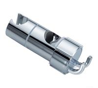 Support de pommeau de douche en ABS avec crochet coulissant et réglage de la hauteur, rotation à 360 degrés pour accessoires de douche, pince sécurisée pour tuyaux ronds de 18 à 25 mm (1)