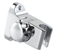 Support de pommeau de douche mural réglable en plastique ABS chromé - Support de douche à angle rotatif pour salle de bain - Économie d'espace et la plupart des pommeaux de douche standard