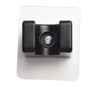 Support de pommeau de douche poli et réglable avec installation par aspiration sans perçage, compatible avec différents types et tailles de pommeaux de douche (noir)