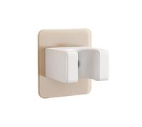Support de pommeau de douche poli sans couture avec design réglable, installation par perceuse et forte capacité de charge pour pommeaux de douche (blanc)
