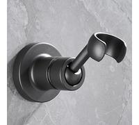 Support de pommeau de douche réglable à 360 degrés, support mural de salle de bain avec vis de montage, joint à rotule en cuivre multi-angle (gris)