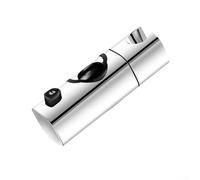 Support de pommeau de douche réglable au design élégant conçu pour les barres coulissantes de diamètre compris entre 20 et 25 mm (argenté)