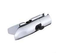 Support de pommeau de douche réglable avec tige de levage pour pommeau de douche à main, rotation à 360 degrés, construction ABS et laiton, convient pour 18-25 mm de diamètre (argenté)