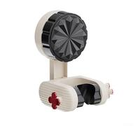 Support de pommeau de douche réglable avec ventouse, rotation à 360 degrés, support de bras de douche avec crochets supplémentaires pour éponge et luffa, noir et rouge