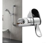 Support de pommeau de douche réglable qui s'adapte aux barres de 32 mm de diamètre, rotation à 360° pour des angles personnalisés, design résistant aux rayures avec coussinets souples, matériau ABS