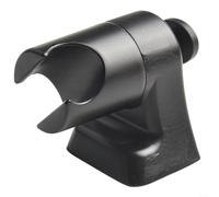 Support de pommeau de douche rotatif à 360 degrés en alliage de zinc avec mécanisme à bille de verrouillage et bords arrondis sûrs pour une utilisation fiable de la douche (noir)