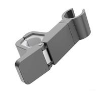 Support de pommeau de douche sans perçage conçu pour les rails de douche ronds de 24 à 34 mm de diamètre compact 115 x 44 x 30 mm pour économiser de l'espace (gris)