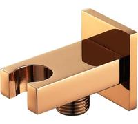 Support de pommeau de douche, support de douche mural, douchette de salle de bain en laiton massif de 1/2 po ou douchette de bidet à main for toilettes,(Rose Gold)