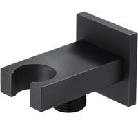 Support de pommeau de douche, support de douche mural, douchette de salle de bain en laiton massif de 1/2 po ou douchette de bidet à main for toilettes,(Black)