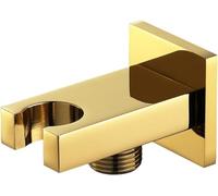 Support de pommeau de douche, support de douche mural, douchette de salle de bain en laiton massif de 1/2 po ou douchette de bidet à main for toilettes,(Titanium Gold)